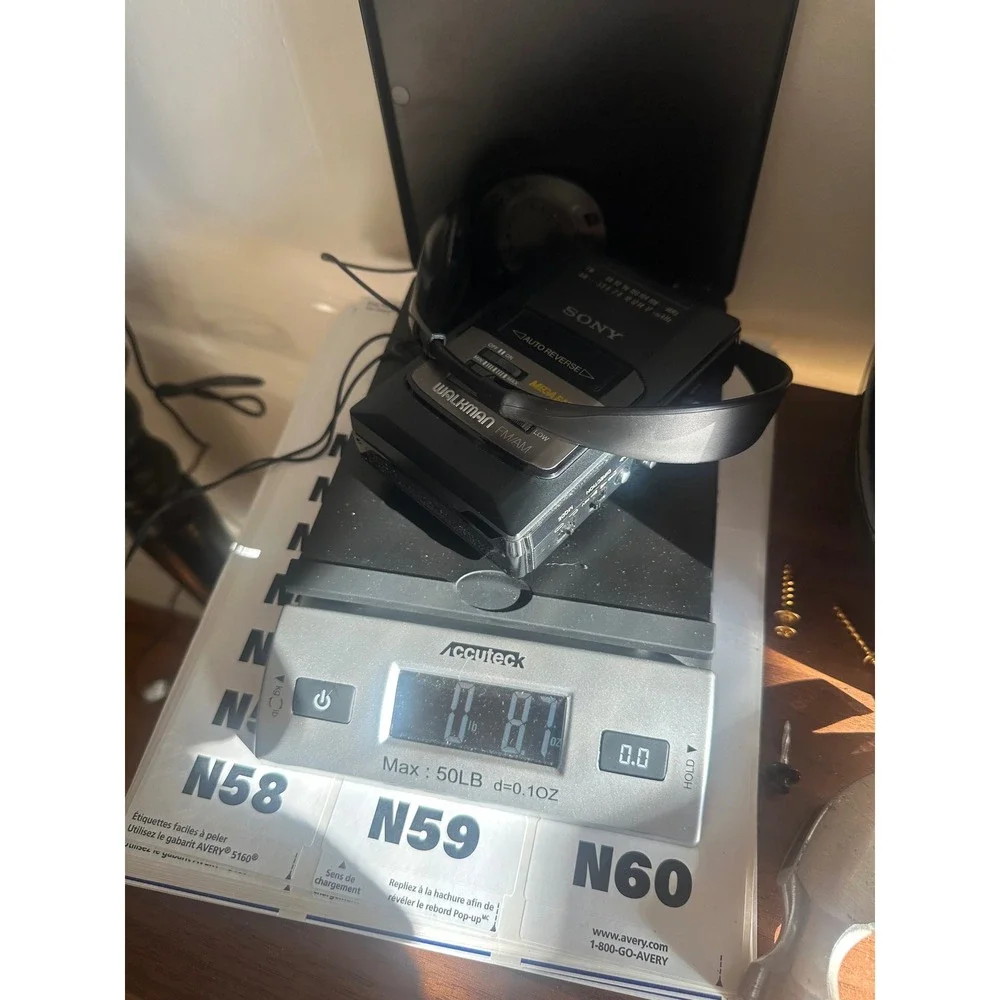 Sony Walkman WM-AF50 FM/AM Radio Cassette Player Mega Bass Auto Reverse Black